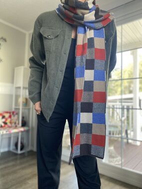 STATE OF ART Scarf Made Of Lambswool Blend Multicolour